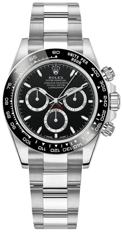 rolex cosmograph daytona black dial stainless steel oyster men's watch|Rolex daytona 126500ln for sale.